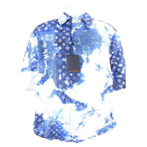 louis vuitton hemd blau
